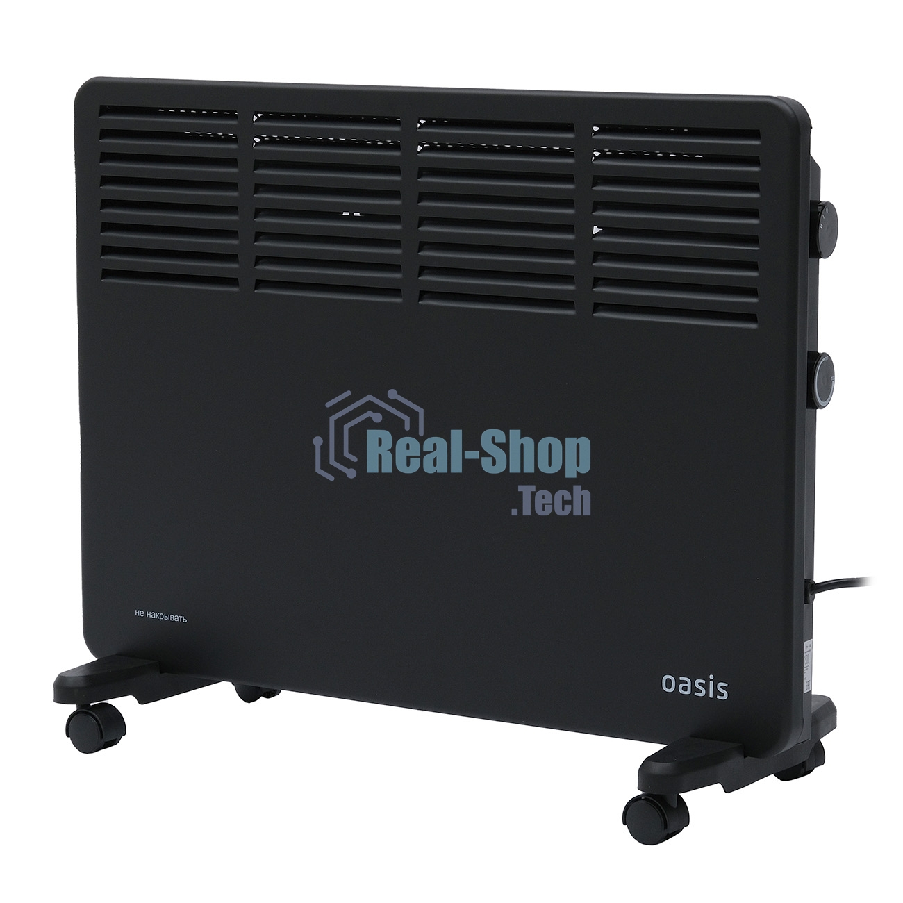 Конвектор Oasis KM-15B черный, 1500 Вт, 20 м2, термостат
