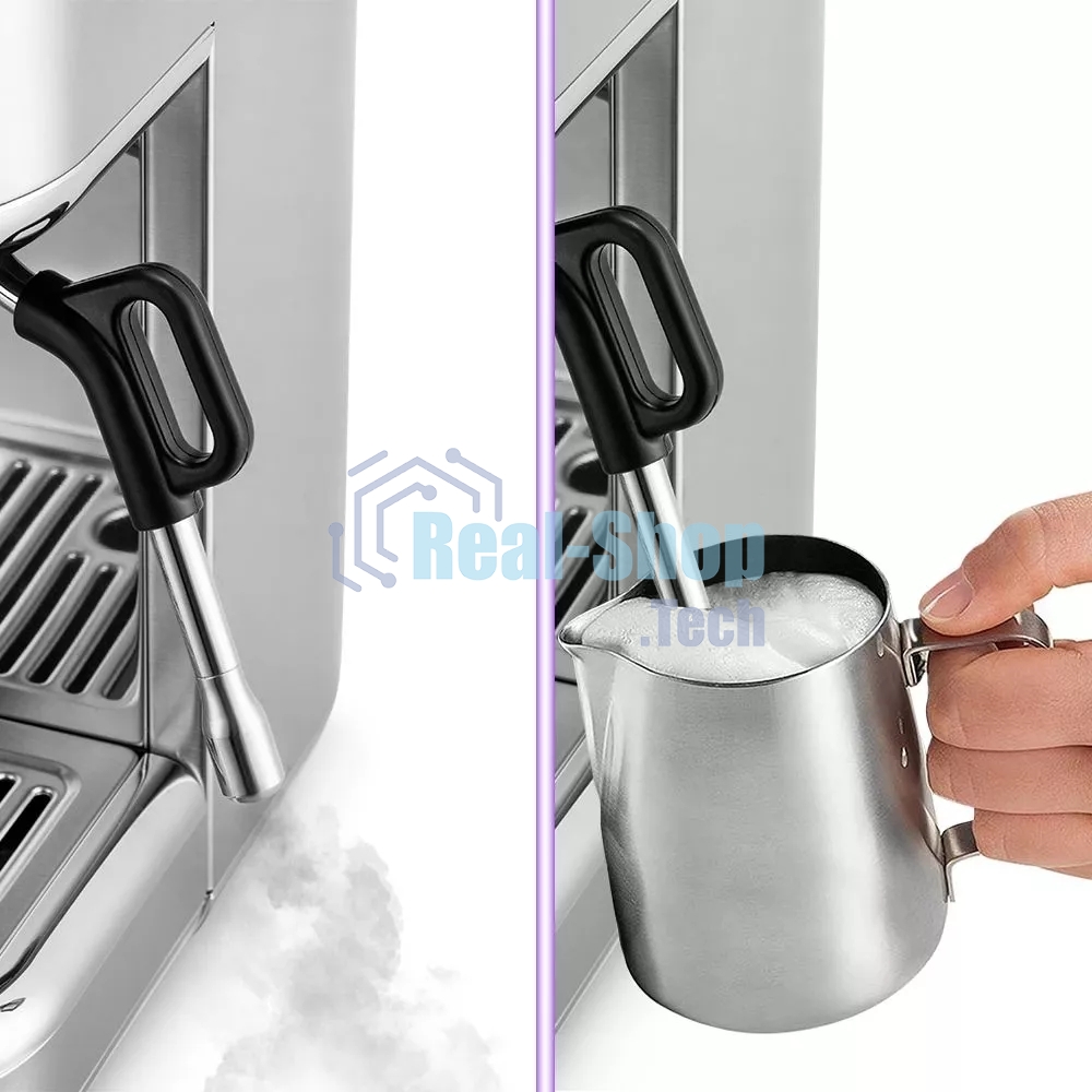 Кофеварка рожковая Kitfort КТ-7113 нержавеющая сталь, исп. кофе - молотый/зерновой, 2.3 л, 1770 Вт, 15 бар