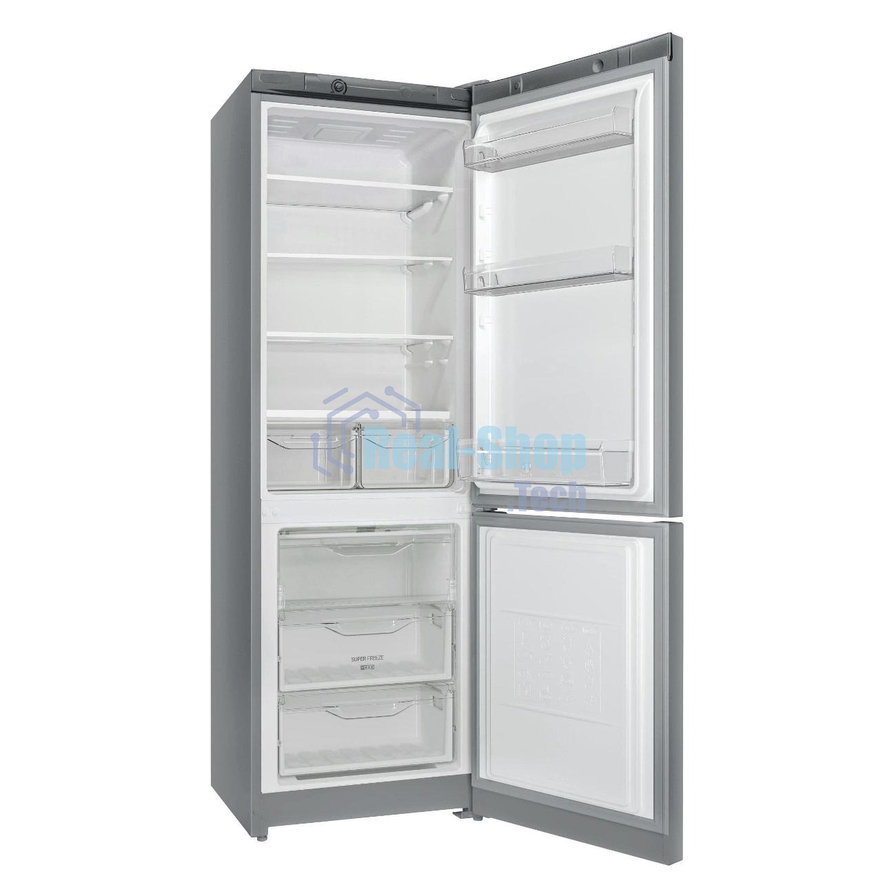 Холодильник Indesit DS 3180 G серый, двухкамерный, 223/87 л., морозилка снизу, капельная система