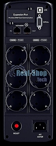 Источник бесперебойного питания Cyberpower CP1350EPFCLCD Line-Interactive 1350VA/810W USB/RS-232/RJ11/45 (6 EURO)