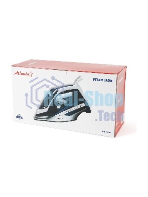 Утюг Atlanta ATH-5580 синий/белый, 3000 Вт, 37 г/мин, 95 г/мин, 350 мл