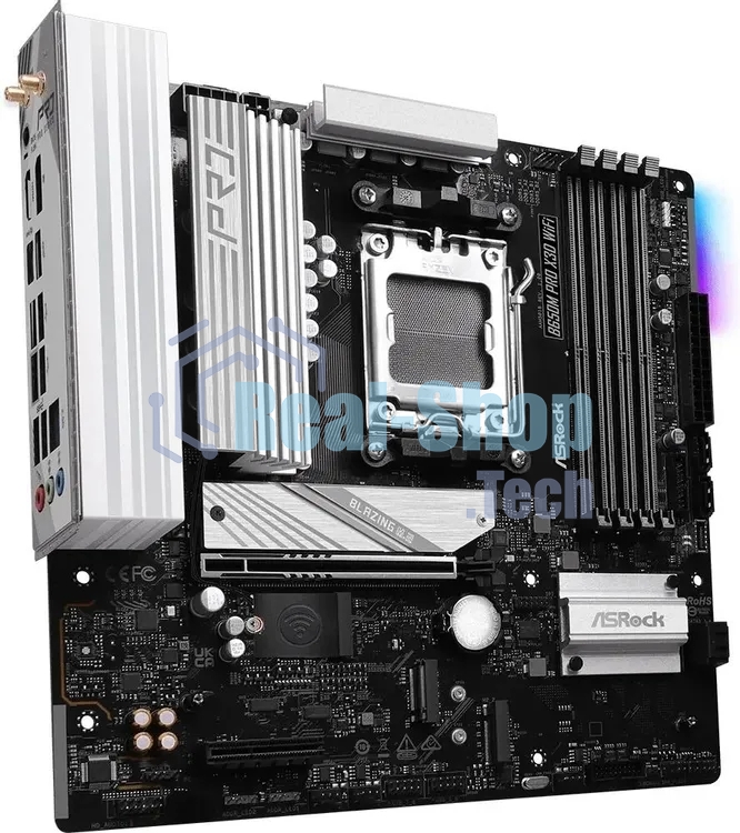 Материнская плата Asrock B650M PRO X3D WIFI Socket AM5 AMD B650 4xDDR5 mATX AC`97 8ch(7.1) 2.5Gg RAID+HDMI+DP