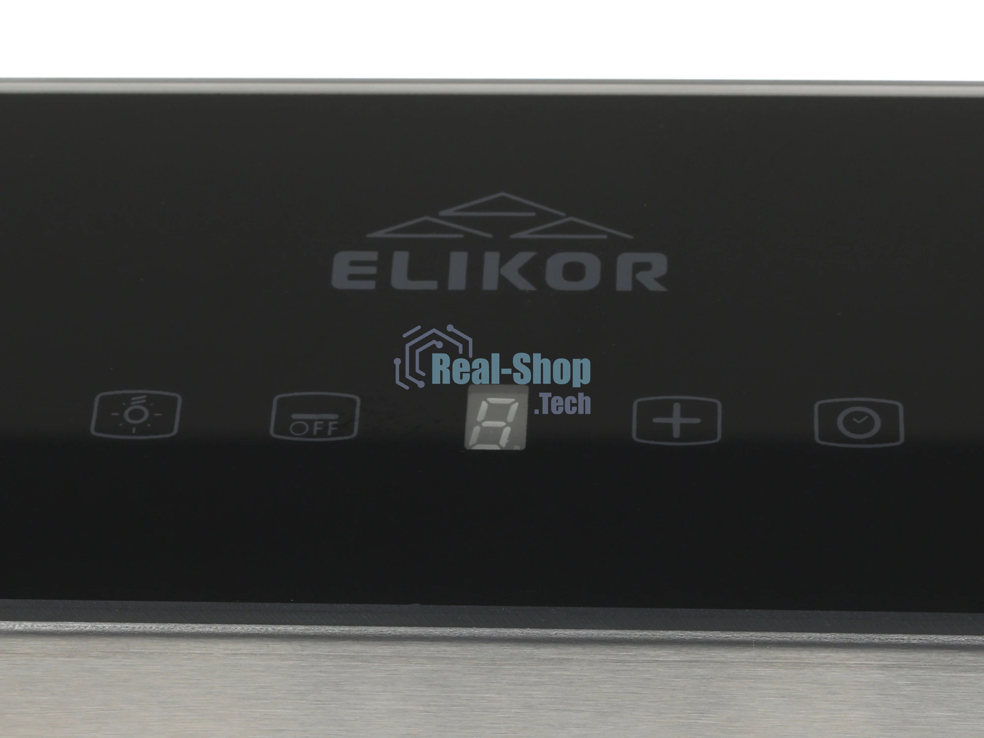 Вытяжка каминная Elikor Агат 60Н-1000-Е4Д серебристый/черный, 59 см, 1000 куб. м/ч, 59 дБ