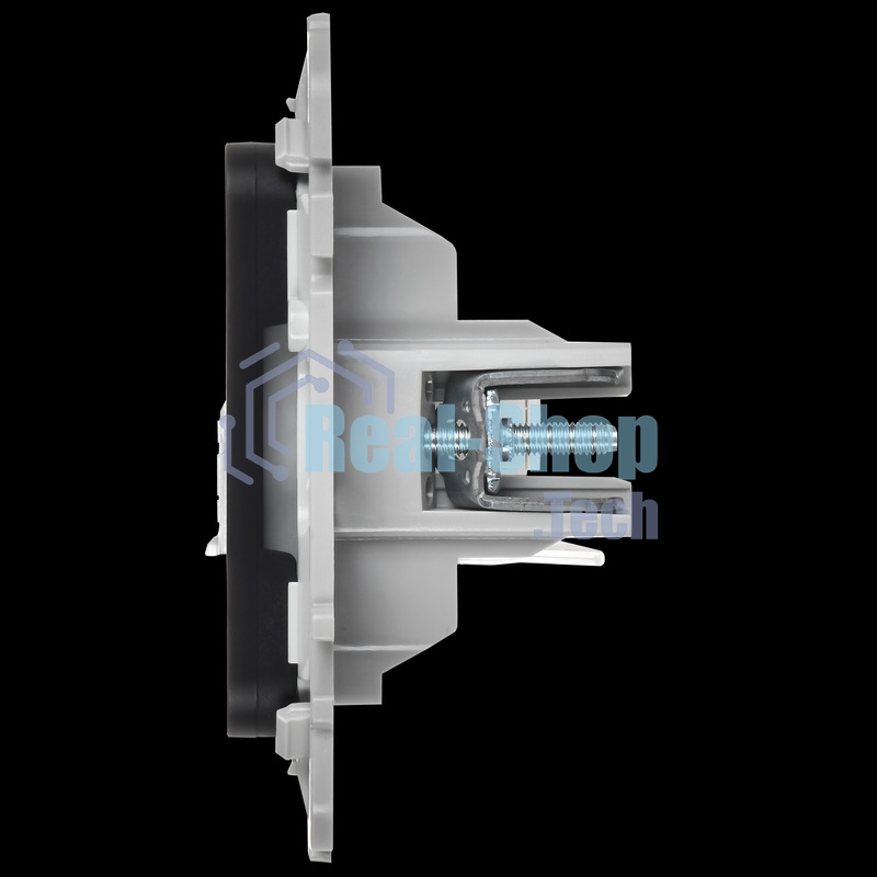 Розетка 2-местная RJ45/RJ11 категория 5Е/3 UTP РКТ5е/3-2-0-ФлЧ черный FLITE