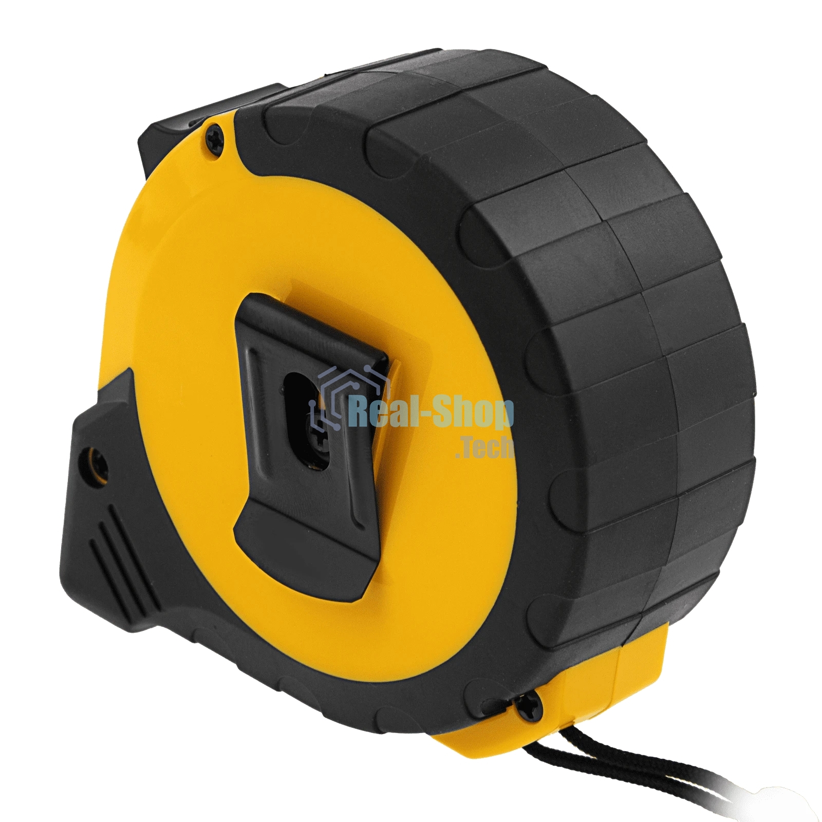 Рулетка Denzel 10м х 25мм, двухкомп. корпус, кнопка-пауза