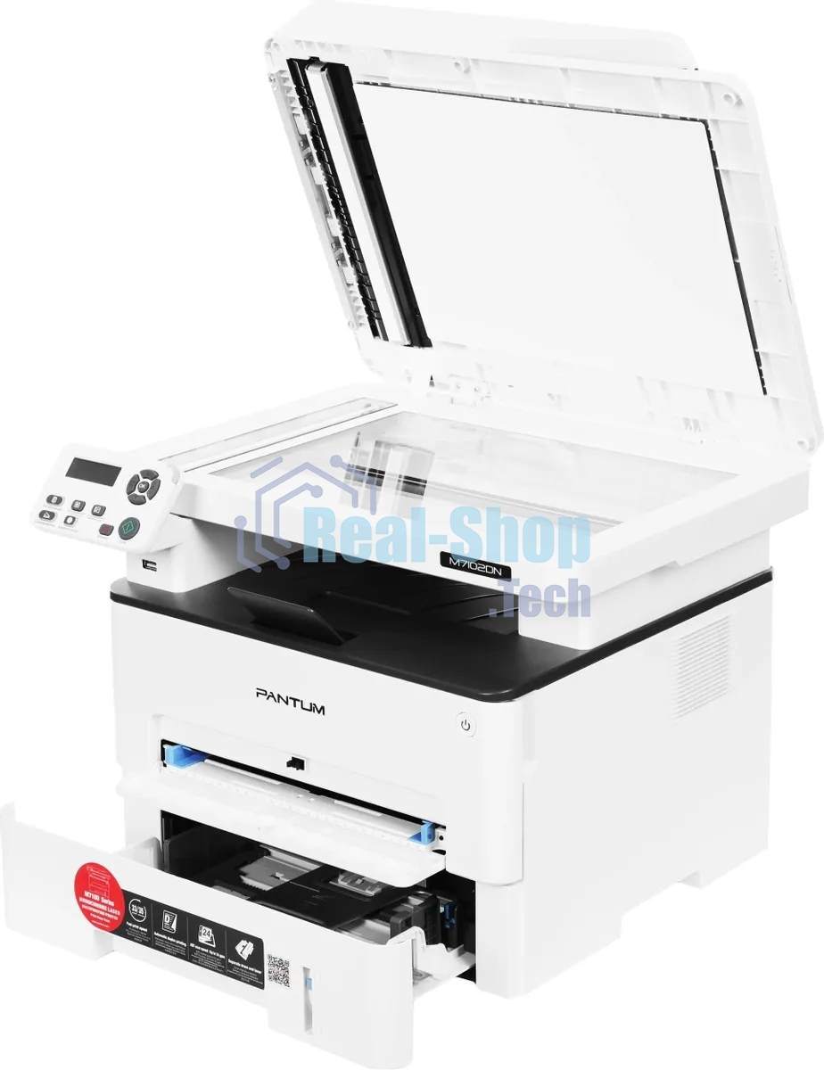МФУ лазерное Pantum M7102DN, A4, ч/б, печ. до 33 стр/мин., скан. до 24 стр/мин., 1200x1200dpi, USB, RJ-45