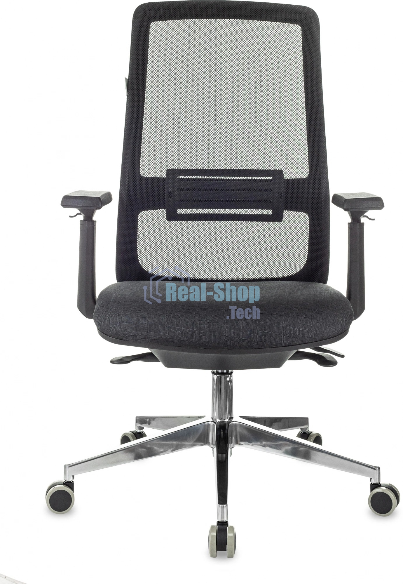 Кресло руководителя Бюрократ MC-915 черный TW-01 38-418 сетка/ткань, крестовина алюминий