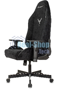Кресло игровое Бюрократ Knight N1 Fabric черный Light-20, с подголов. крестовина металл