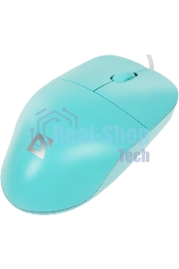 Мышь проводная Defender Azora MB-241 голубой, 1200 dpi, USB, кнопки - 3
