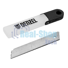 Лезвия Denzel 18 мм, нерж. сталь 440, 0,5 мм, 5 шт.