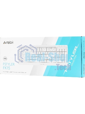 Клавиатура проводная A4Tech Fstyler FK15, USB, белый
