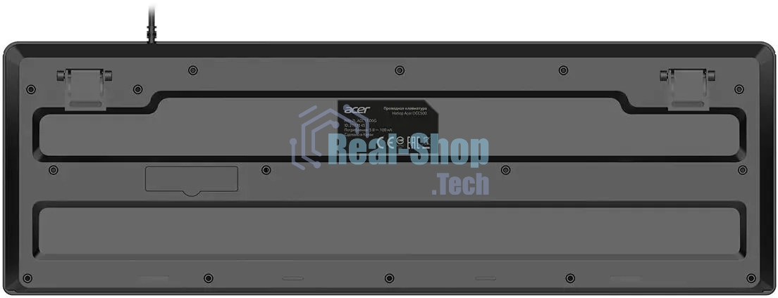 Комплект клавиатура+мышь Acer OCC500 проводной, USB, 1200 DPI, черный