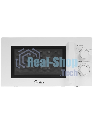 Микроволновая печь Midea MM720CY6-W белый, 20 л, 700 Вт, переключатели - поворотный механизм