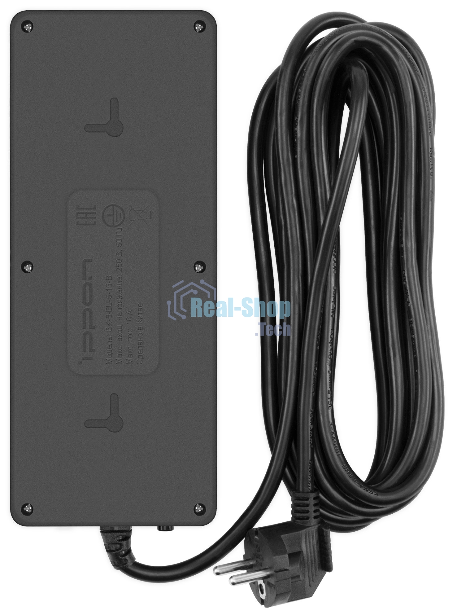 Сетевой фильтр Ippon BK-8-EU-5-16-B 5м (8 розеток) черный (коробка)
