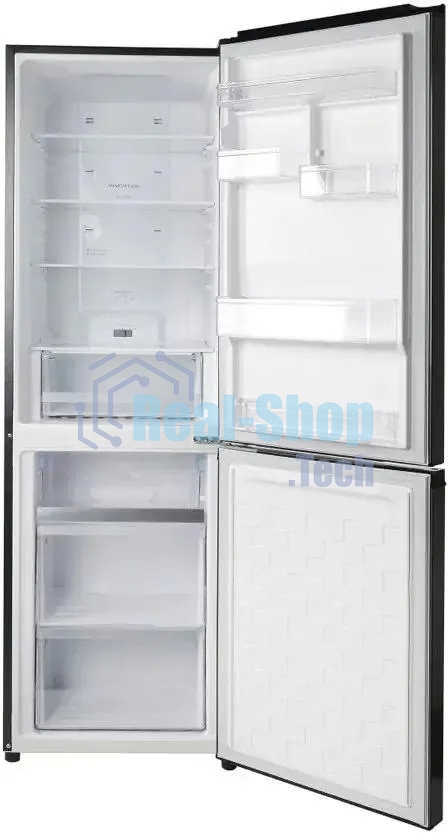 Холодильник Hitachi R-B410PUC6 BBK черный двухкамерный 215/105л морозилка снизу, No Frost