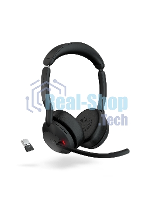 Гарнитура Jabra Evolve2 55 чёрный, беспроводная, Bluetooth, до 16 ч