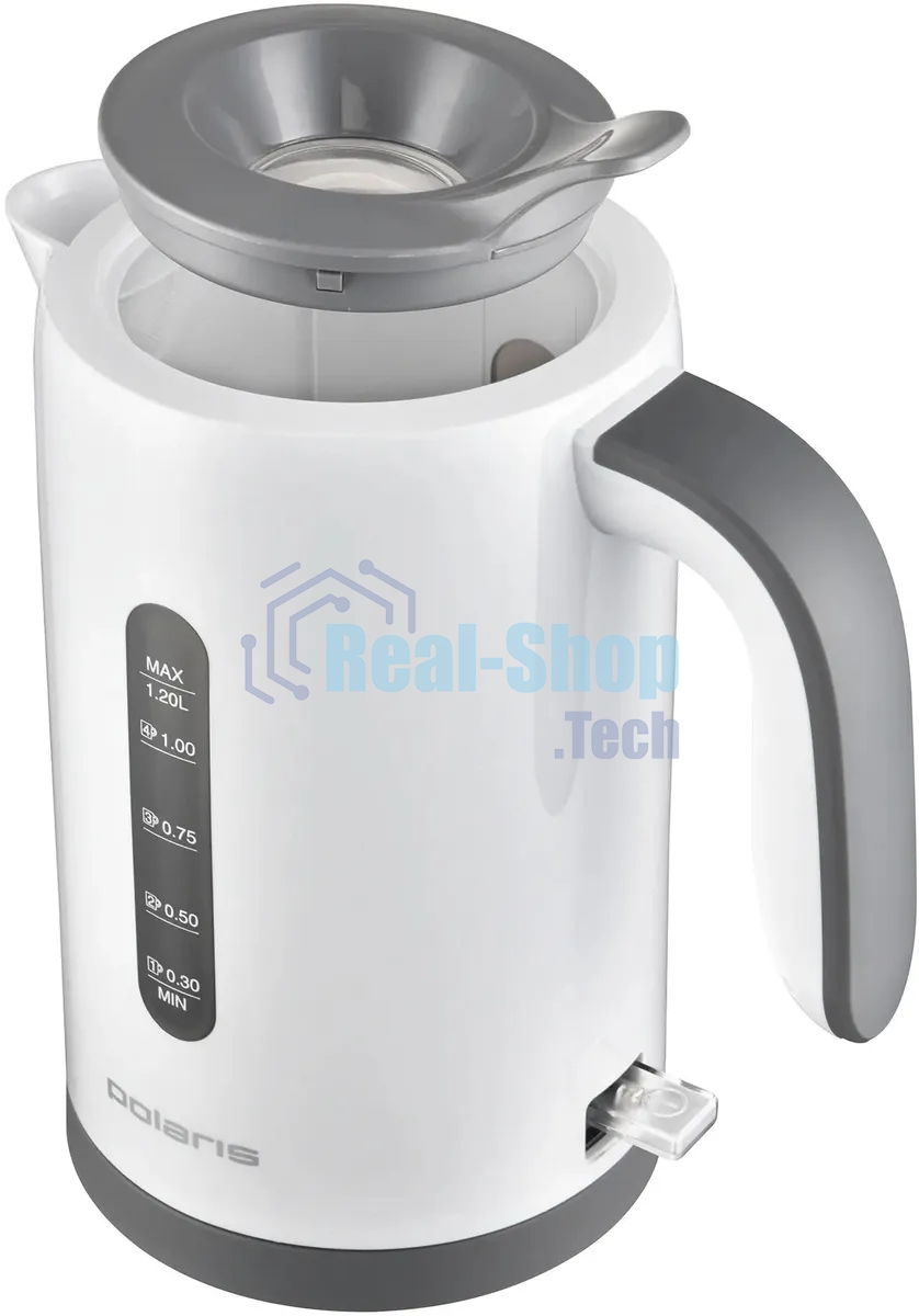 Чайник электрический Polaris PWK 1220C Water Way Pro 1.2л. 2200Вт белый корпус: пластик (PWK 1220C)