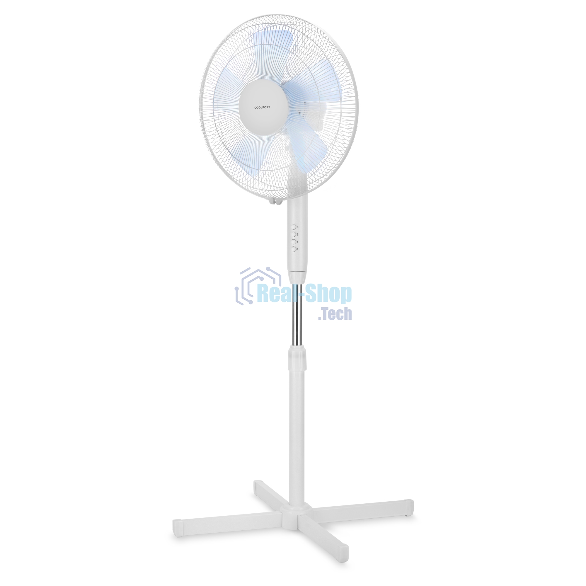 Вентилятор напольный Coolfort CF-2029 40Вт скоростей:3 белый