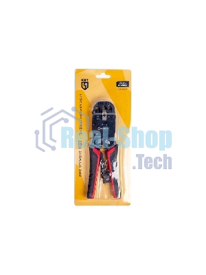Кримпер многофункциональный с 3 встроенными модулями для обжима RJ-45, RJ-12, RJ-11 HT-200R