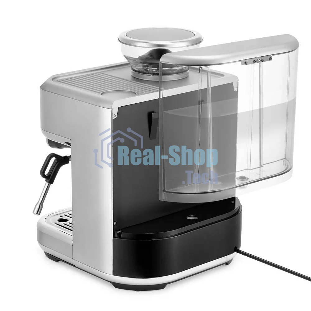 Кофеварка рожковая Kitfort КТ-7113 нержавеющая сталь, исп. кофе - молотый/зерновой, 2.3 л, 1770 Вт, 15 бар