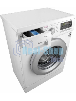 Стиральная машина LG F1296HDS1 белый, загрузка фронтальная 7 кг, 1200 об/мин., класс: А