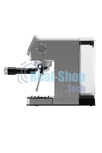 Кофеварка рожковая BQ CM7003 серебристый, исп. кофе - молотый, 1,2 л, 1350 Вт, 20 бар