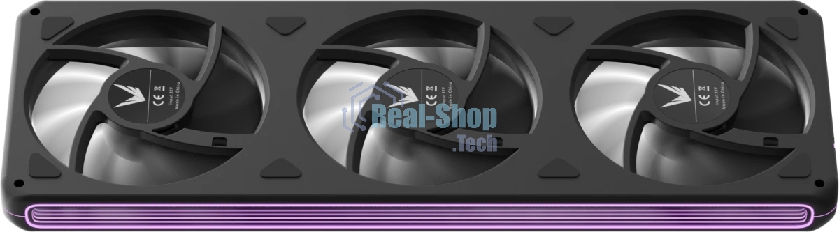 Вентилятор для корпуса Formula V Line AIR FUSION 3 BK REVERSE, 360x120x28мм, ARBG 3pin + PWM 4pin, 500-1800 RPM, 37.83 DBA MAX, HYDRO BEARING