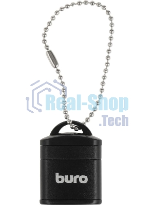 Кард-ридер Buro BU-CR-200/черный/micro-SD/USB 2.0/пластик