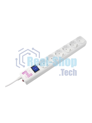 Фильтр-удл. Power Cube PC 0.5м 6р, бел. 16А/3,5кВт SPG6-16-0,5M