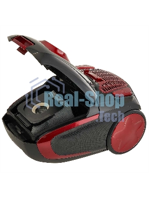 Пылесос Delta LUX DL-0848 черный/красный, 400/2200 Вт, уборка сухая, пылесборник мешок 3,5 л