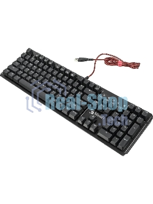 Клавиатура проводная A4 B975 механическая черный USB Gamer LED (подставка для запястий)