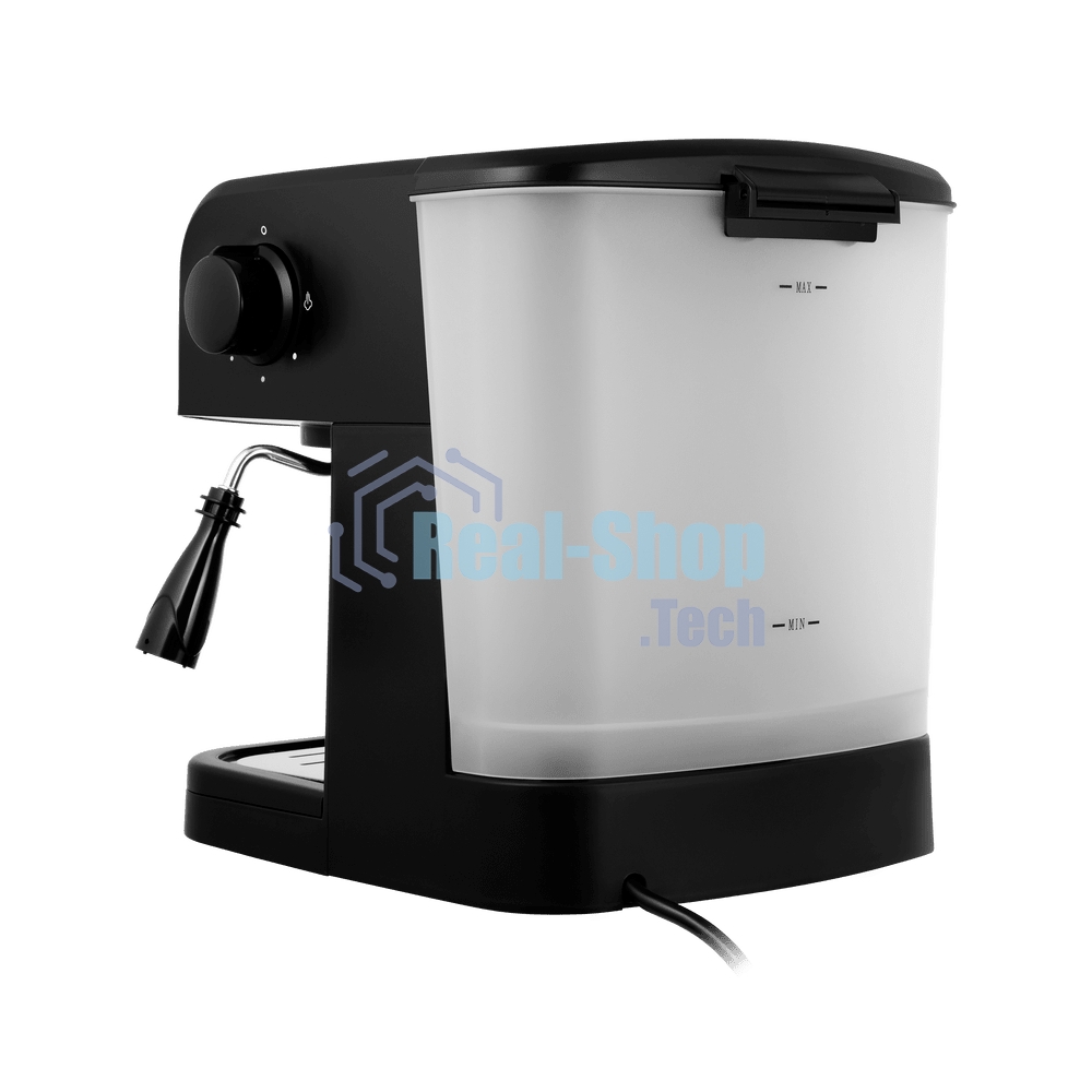 Кофеварка рожковая Maunfeld MF-734BK черный, исп. кофе - молотый/чалды, 1.5 л, 850 Вт, 15 бар