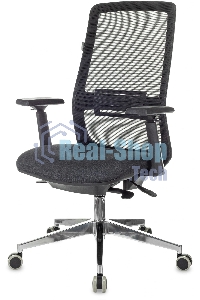 Кресло руководителя Бюрократ MC-915 черный TW-01 38-418 сетка/ткань, крестовина алюминий