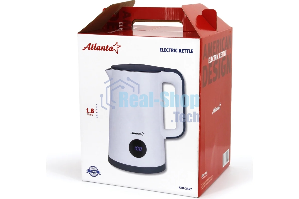 Чайник электрический Atlanta ATH-2447 белый