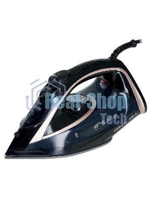 Утюг DELTA LUX DE-3001 черный с бронзовым, 2000 Вт