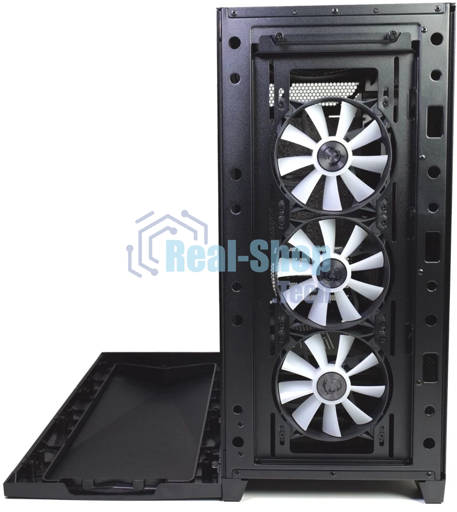 Компьютерный корпус MSI MPG GUNGNIR 300R AIRFLOW Midi Tower, EATX, 2xUSB 3.2 Gen 1, 1xUSB 3.2 Gen2 Type-C,4x120мм PWM ARGb Fan, ARGb+PWM Control Board, Tempered Glass Window