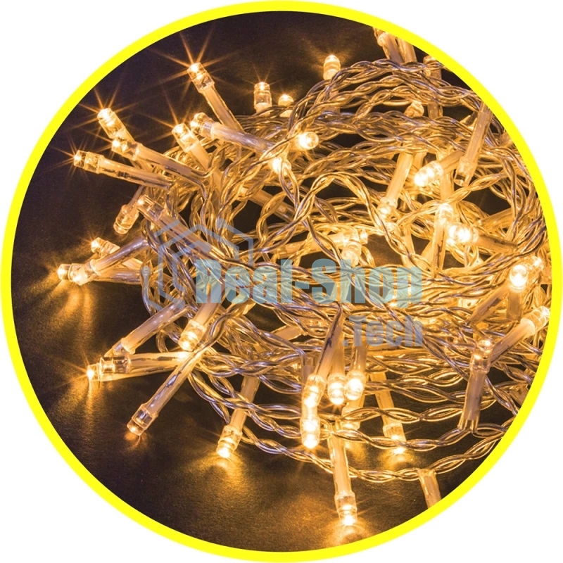 Гирлянда Navigator NGF-S01-100WW-5-6.5m-230-C8-TR-IP20