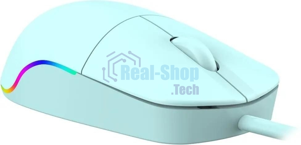 Мышь проводная Defender Azora MB-241 голубой, 1200 dpi, USB, кнопки - 3