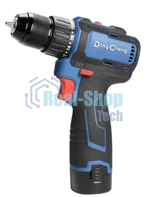 Дрель-шуруповерт DongCheng DCJZ1604, 16 В, 2 Ач, 40 Нм, бесщеточный