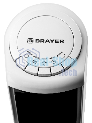 Вентилятор Brayer BR4984 белый, напольный, 50 Вт, 3 скорости
