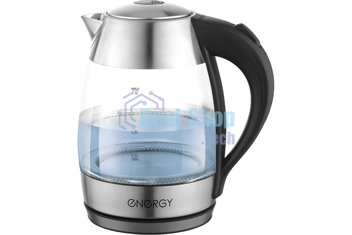 Чайник электрический Energy E-255 1,8л, стекло, черный (6)