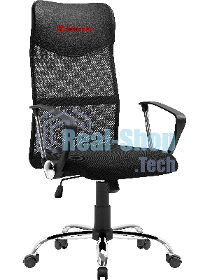 Кресло Defender ATX черный, сетка, 120 кг, механизм качания