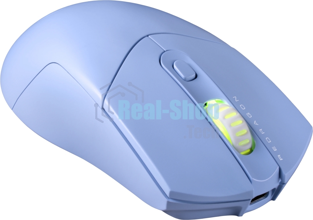 Мышь беспроводная REDRAGON St4r Pro голубой, 26000 dpi, радиоканал, Bluetooth, USB, кнопки - 6