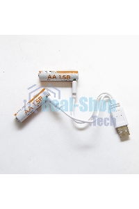 Комплект аккумуляторных батареек (Li-ion), тип АА, 1,5В,1800мВт/ч(1200мА/ч), 4акб+шнур Type-C, Сигнал