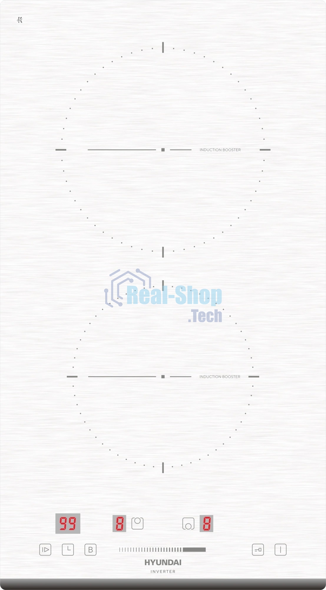 Индукционная варочная панель Hyundai HHI 3752 WG, белый