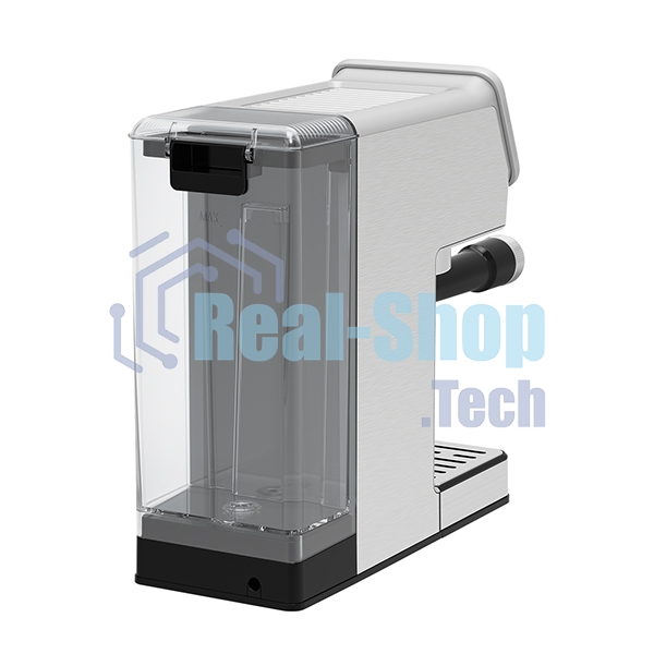 Кофеварка рожковая BQ CM7003 серебристый, исп. кофе - молотый, 1,2 л, 1350 Вт, 20 бар