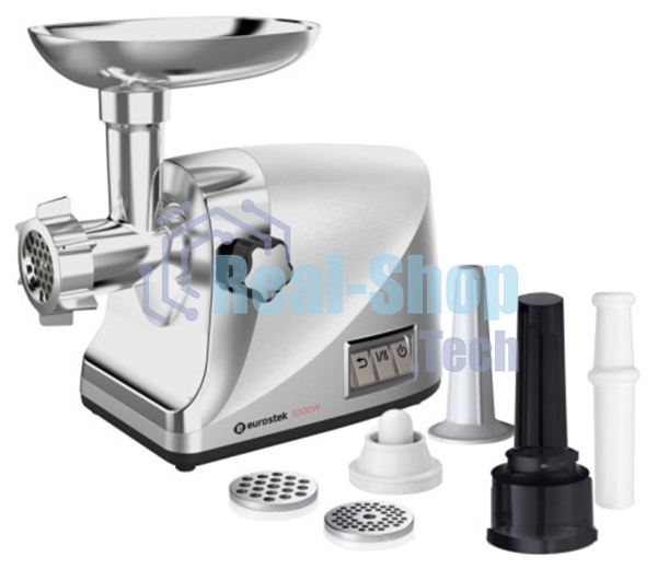 Мясорубка электрическая Eurostek EMG-Y777M металлик, 3000 Вт