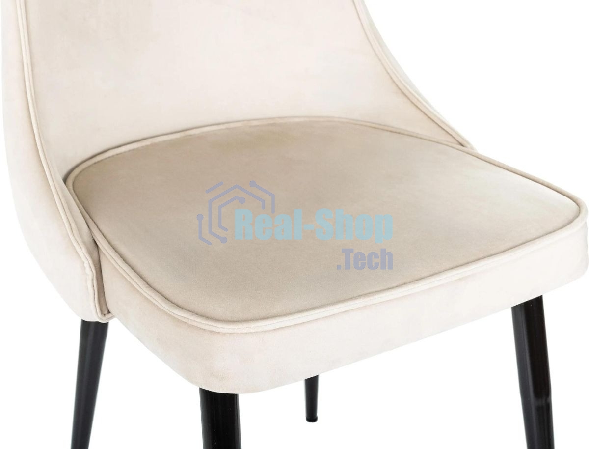 Стул для дома Бюрократ CH-K4_2 комплект 2 шт бежевый Holland 06 металл черный на ножках