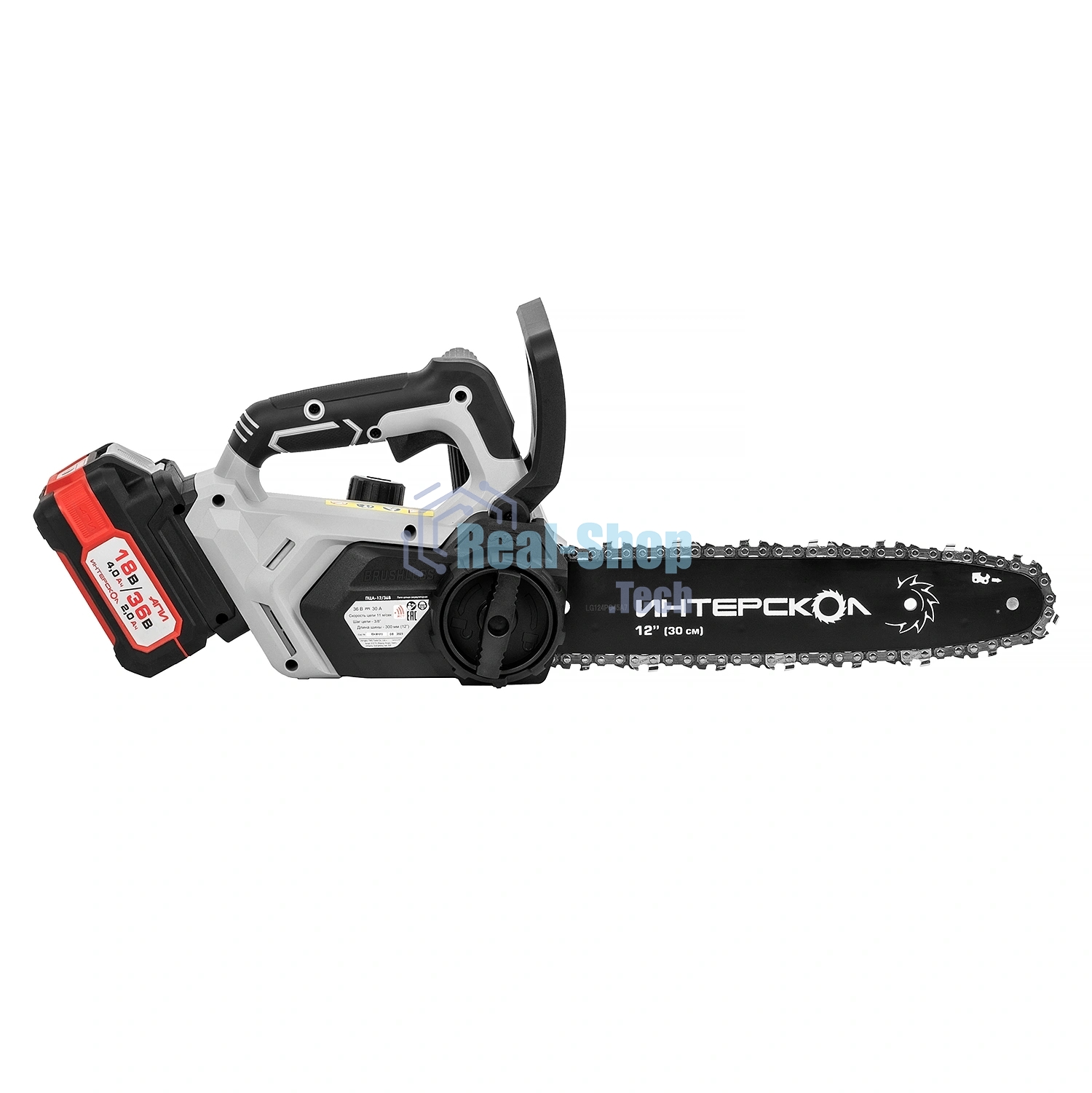 Цепная пила Интерскол ПЦА-12/36В дл.шины:12