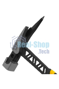 Молоток кровельщика Denzel 600 г, цельнокованый, боек с магнитом, двухкомп. обрезин. рук-ка